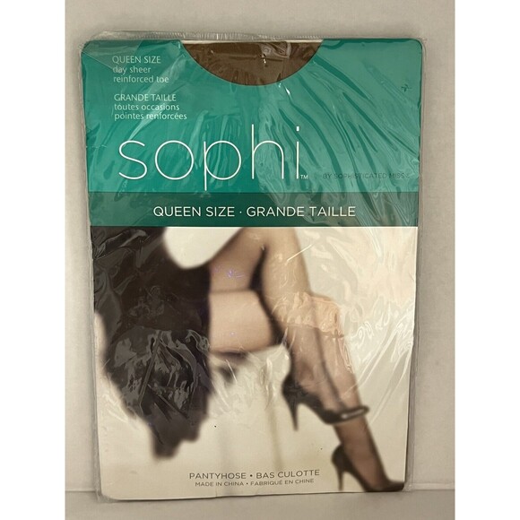 Pantyhose Sophi Sophisticated Miss Queen Size Grande Beige Sheer Reinforced Toe - Picture 1 of 6